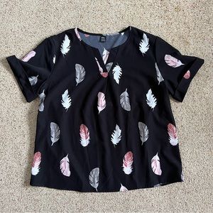 Shein Feather Blouse